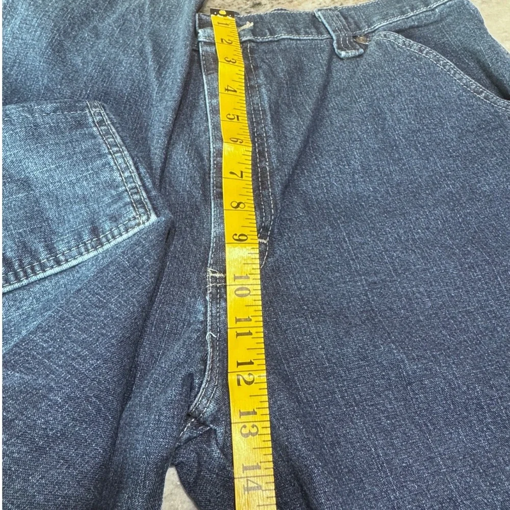 Wrangler Carpenter Jeans Mens 36x34 Denim Y2K Blue Workwear Utility